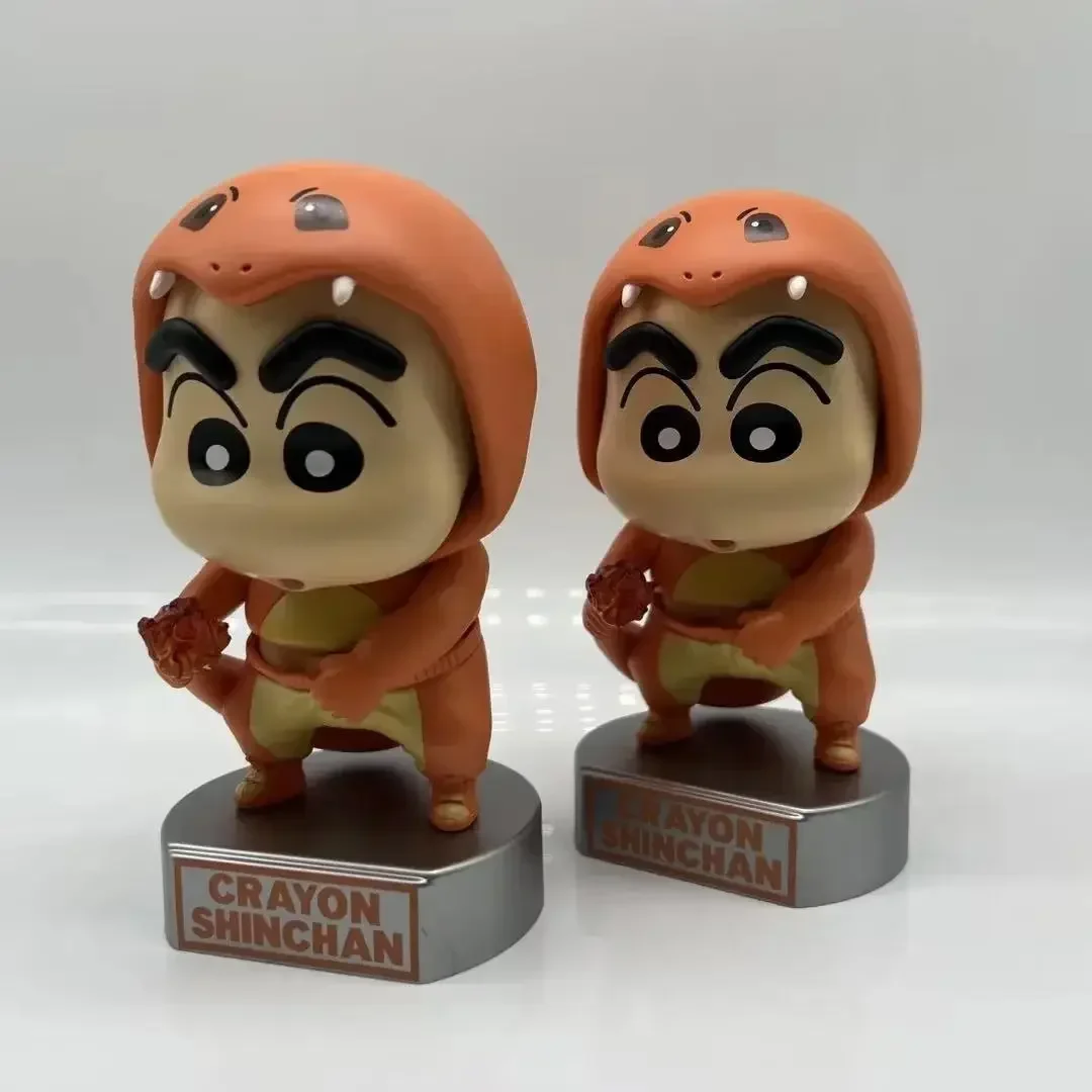 

Милая кукла Crayon Shin-chan Cos маленький Огненный Дракон 14,5 см, модель из ПВХ, настольное украшение, периферическая коробка, детская игрушка ручной работы, подарки