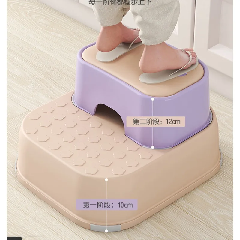 عدم الانزلاق قوي الاطفال خطوة البراز انفصال تصميم ل بالوعة الحمام المرحاض التدريب الأطفال مستقل مساعد خطوة البراز #2