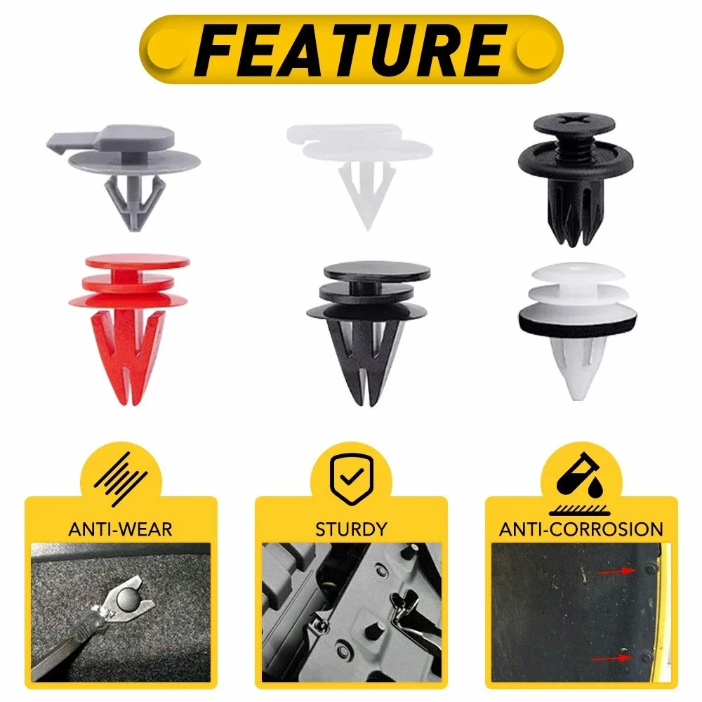 

120PC Car Wheel Arch Trim Clips Fasteners For BMW Mini Cooper R50 R52R53 R56 125x Automobile Arched Decorative Strip Fixing Clip