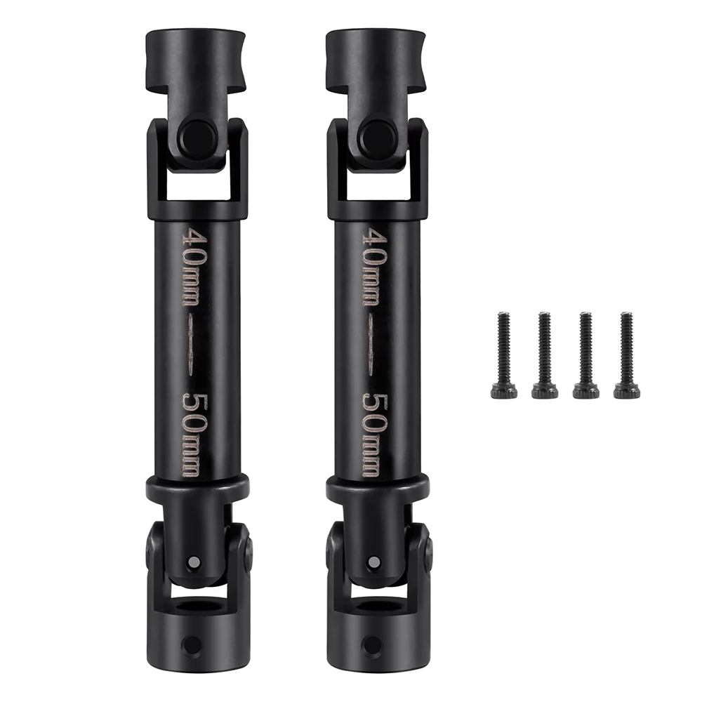 YEAHRUN 2Pcs Center Drive Shaft Metal Driveshaft  for 1/24 RC Crawler Car FCX24 Wagon xiaoqi Smasher V2 K5 Upgrade Parts