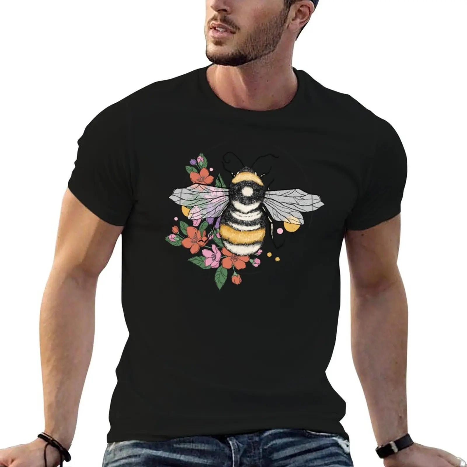 T-shirt Sweet As Can Bee (Affirmation) en coton doux et décontracté à manches courtes