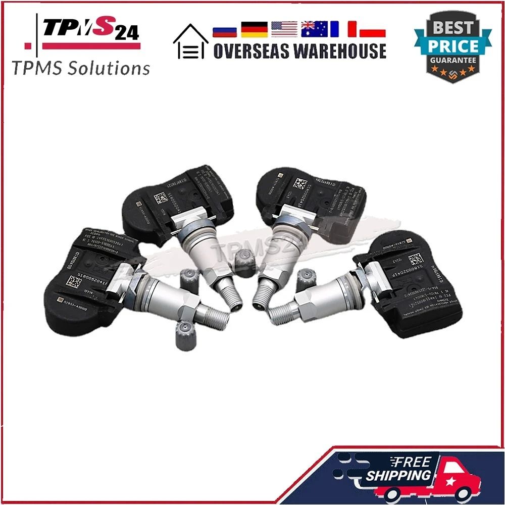 

Датчик давления в шинах 4X TPMS для HYUNDAI ACCENT ELANTRA EQUUS SANTA SONATA KIA CADENZA 315 МГц 52933-A5000 529333N000