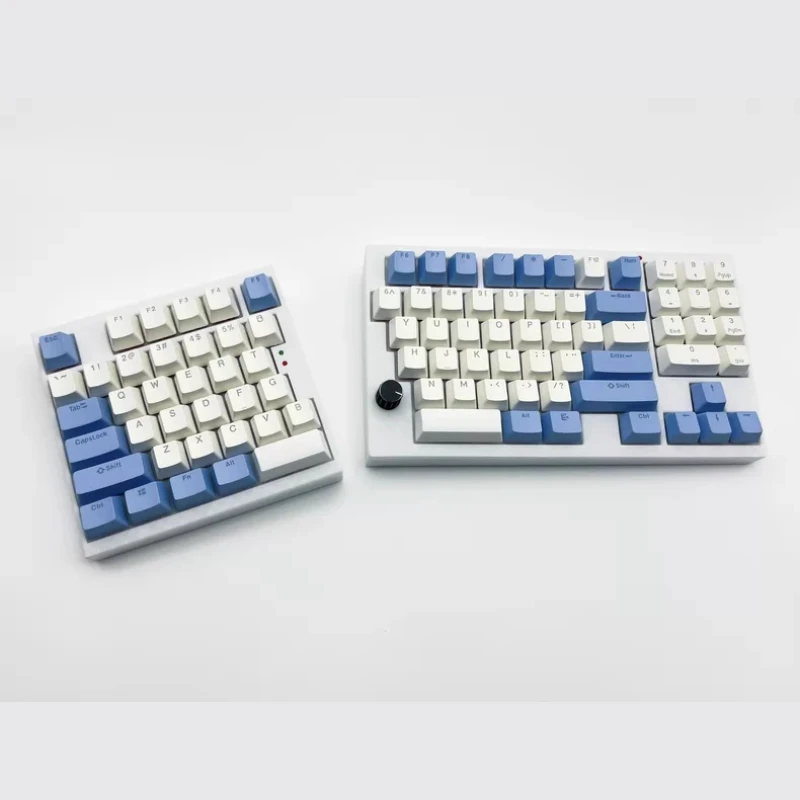 Kit de Teclado Mecânico YuSplit92 Personalizado com Modo Único, Conexão com Fio, Hot Swap, RGB e Suporte para Knob, Teclado Mecânico para Gamers