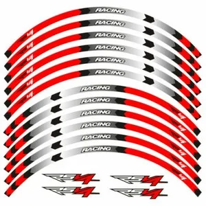 

Wheels Hub Stickers Motorcycle Accessories Reflective Decals Stripes For APRILIA RSV4