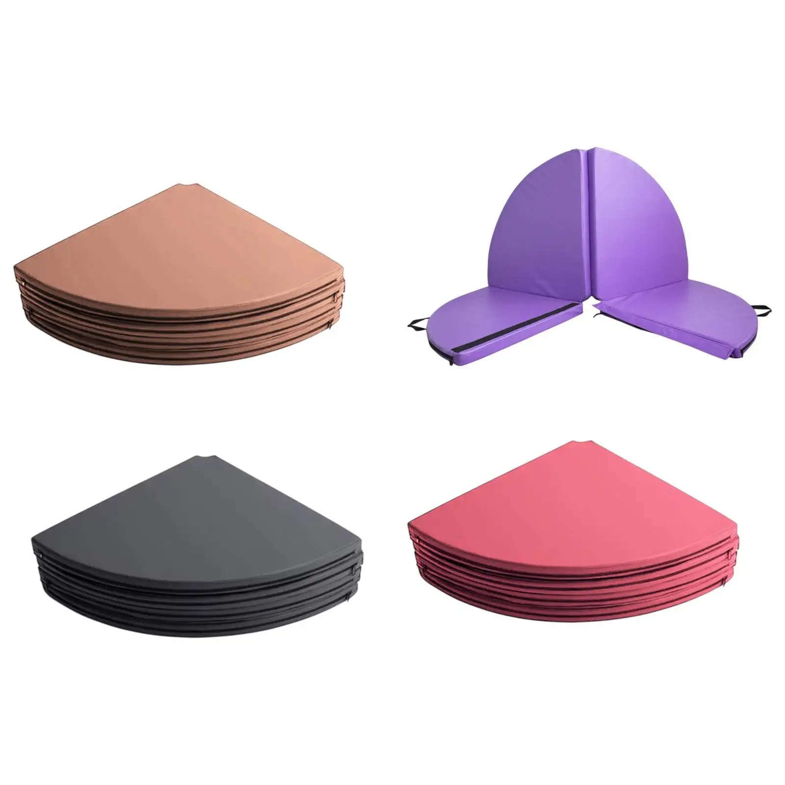 

Round Yoga Mat Folding Pole Dance Mat Versatile Dancing Floor Cushion Strength