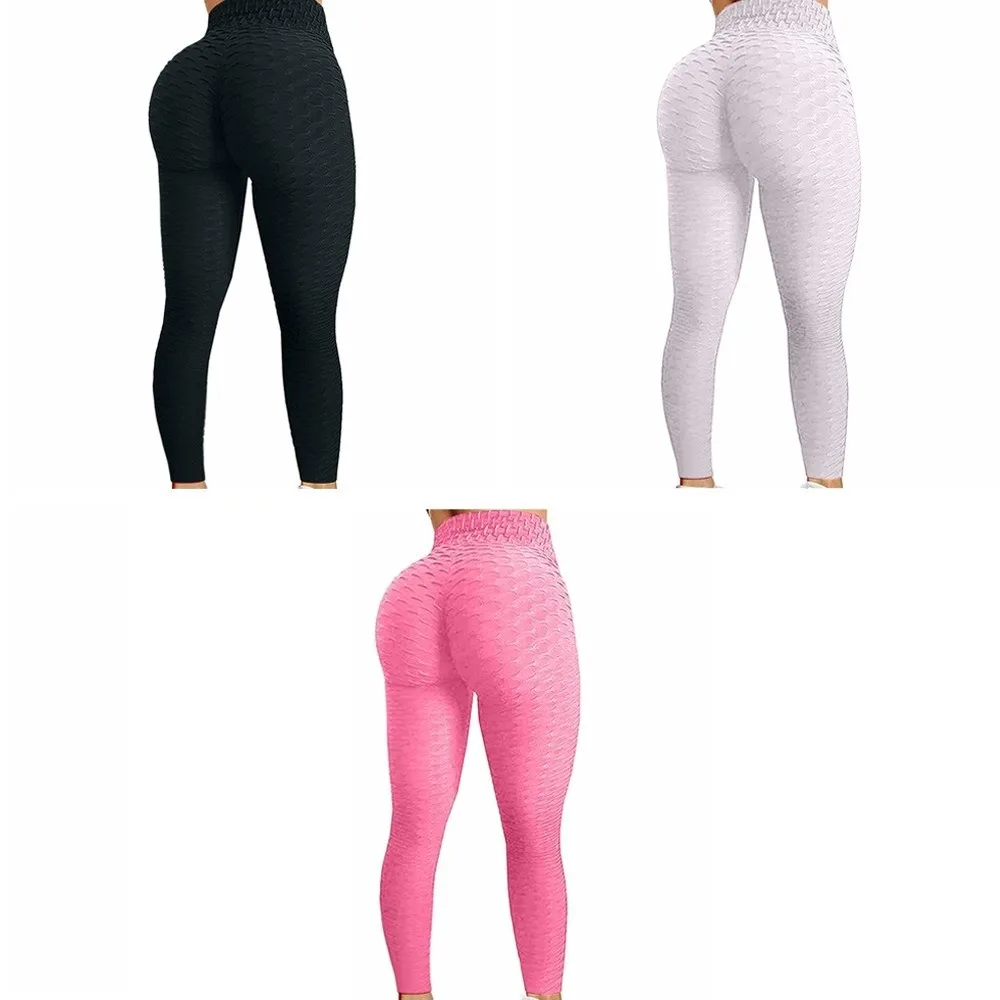 Pantaloni sportivi da yoga con griglia di ananas Leggings sportivi elastici per il sollevamento dell'anca Leggings senza cuciture per yoga dimagranti a vita alta per ragazze