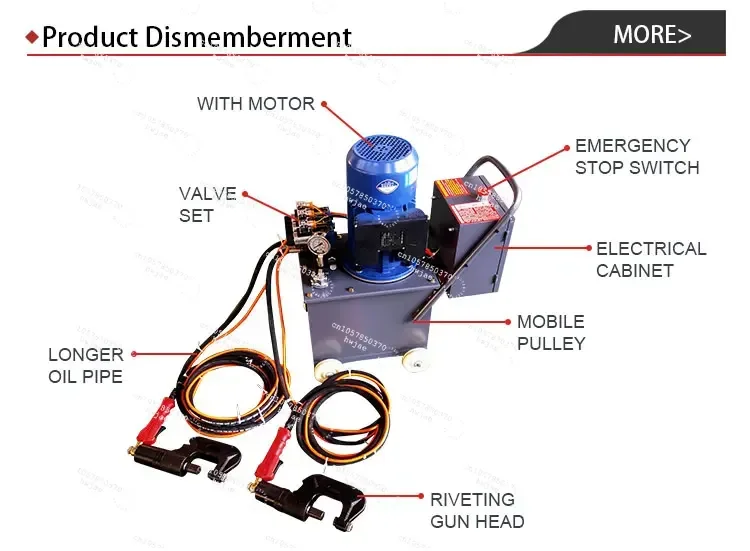 high quality and efficiency Hvac air hydraulic riveting machine