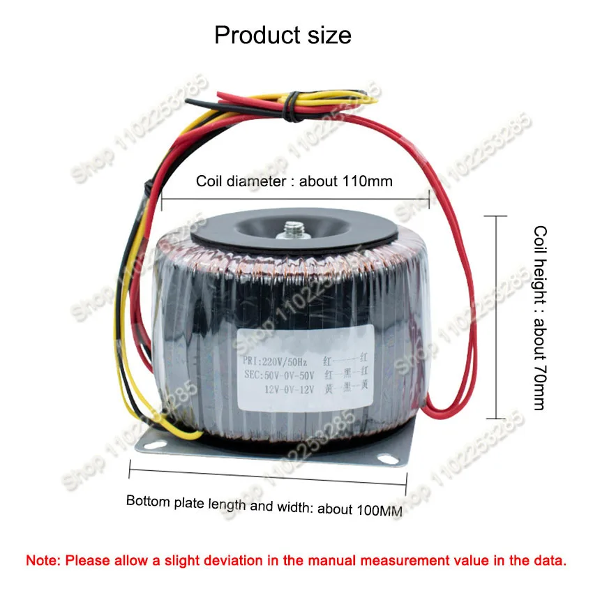 

800W Dual 43V 36V 30V 28V 24V toroidal transformer power amplifier toroidal transformer