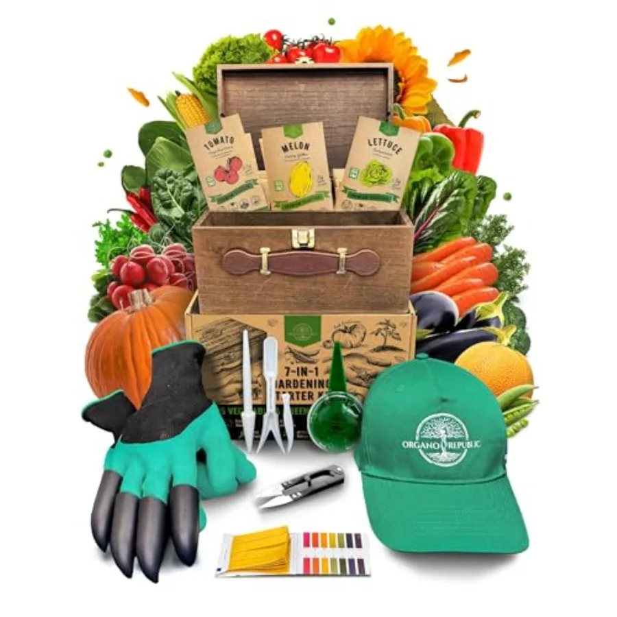 

Набор из 75 видов семян овощных зеленых культур - Семена для рассады для сада - Более 44 700 семян не ГМО, отборных сортов для посадки овощей и