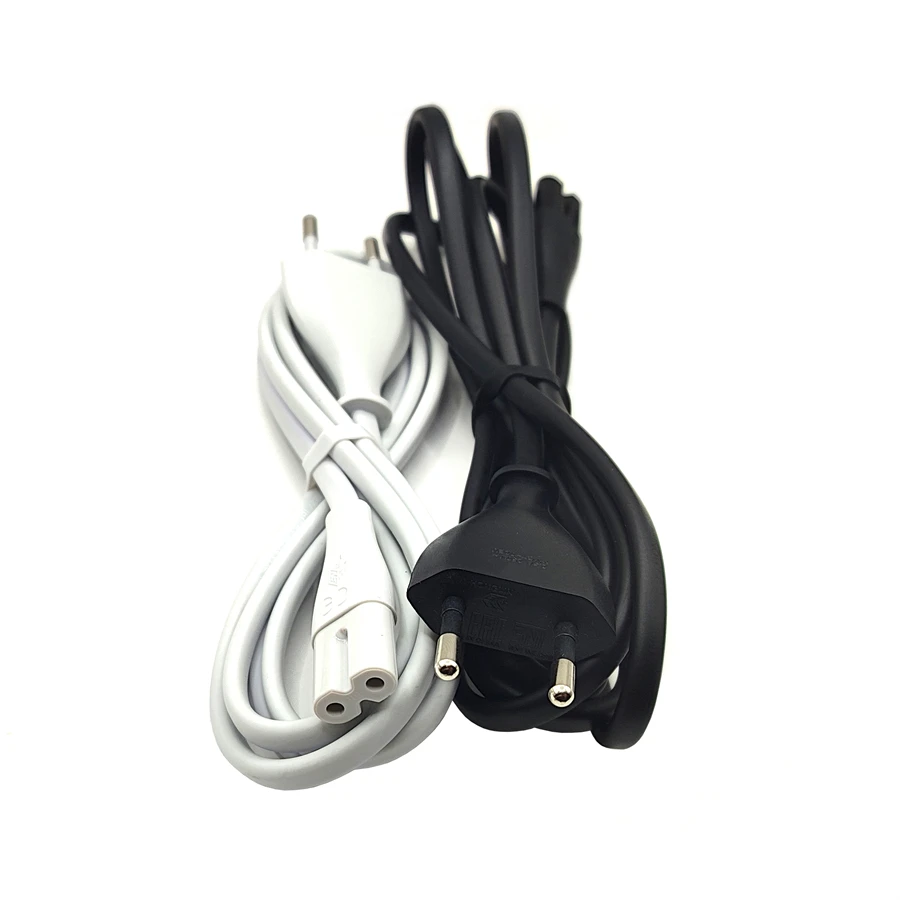 2-Pin Core Figure 8 IEC-C7 AC Power Supply Cord Cable Lead EU Plug for Xiaomi mi Robot Roborock Air Purifier S2 MAX Smart Fan