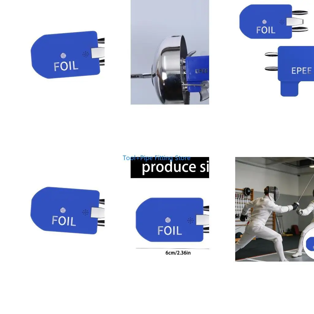 F92B Fencing Hit Detectors Electronic Referee for Foil Epee NoWires Need Light Sound Prompt Efficient Tool
