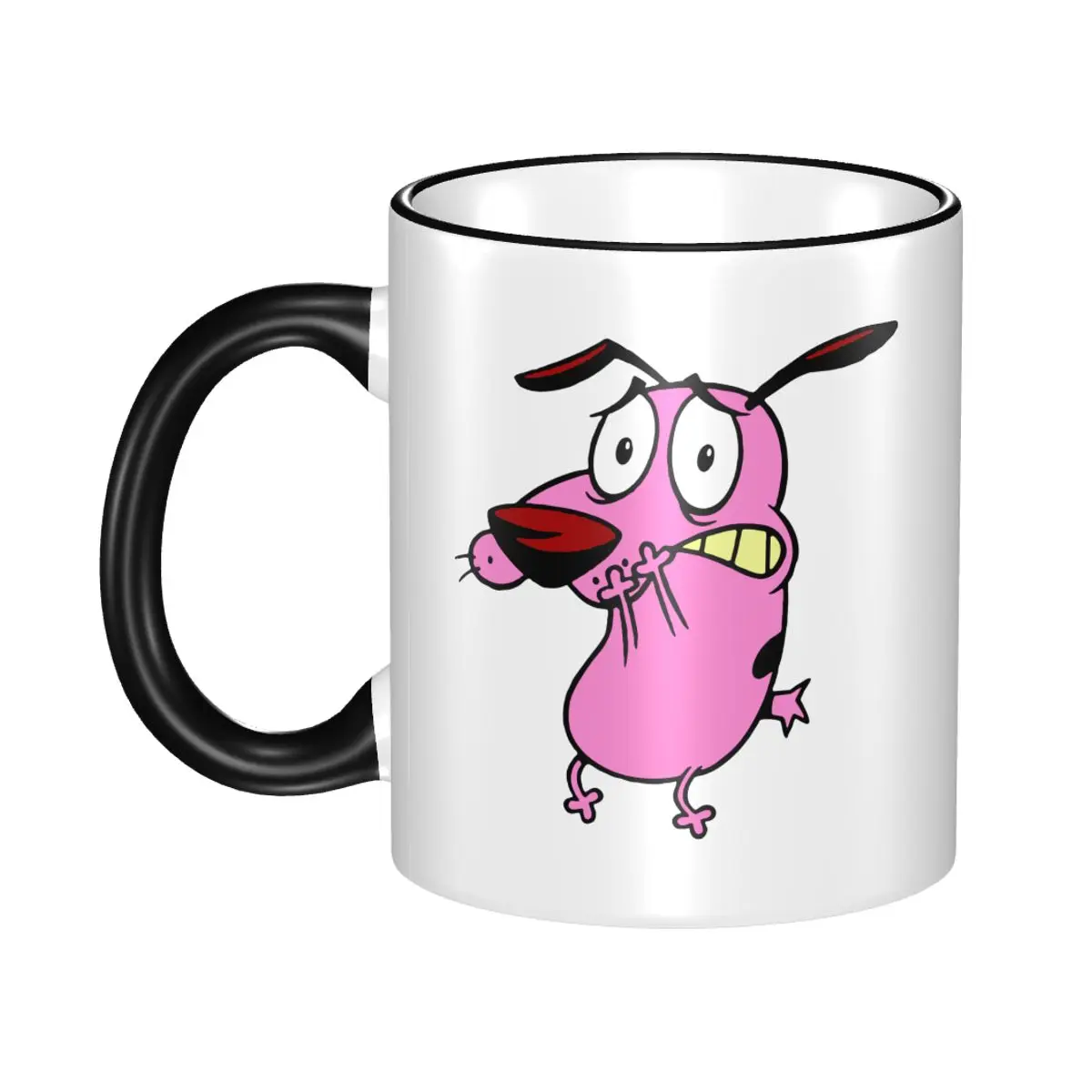 

COURAGEOUS c-cowardlys Dog Mug Funny Tea Cup Gift For Women Men
