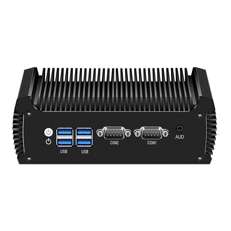 XCY Lüfterloser Mini-PC Intel Core i5-8250U DDR4 WiFi-Computer für Industrie mit 4xUSB3.0 2xUSB2.0 2xRS232/485 COM Windows10 Ready