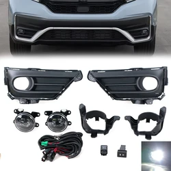 LED Fog Light Headlight For Honda CRV CR-V 2020 2021 2022 Fog Lamp Cover Grill Frame Foglights Driving Lamp 1 Set 71106-TLZ-H51