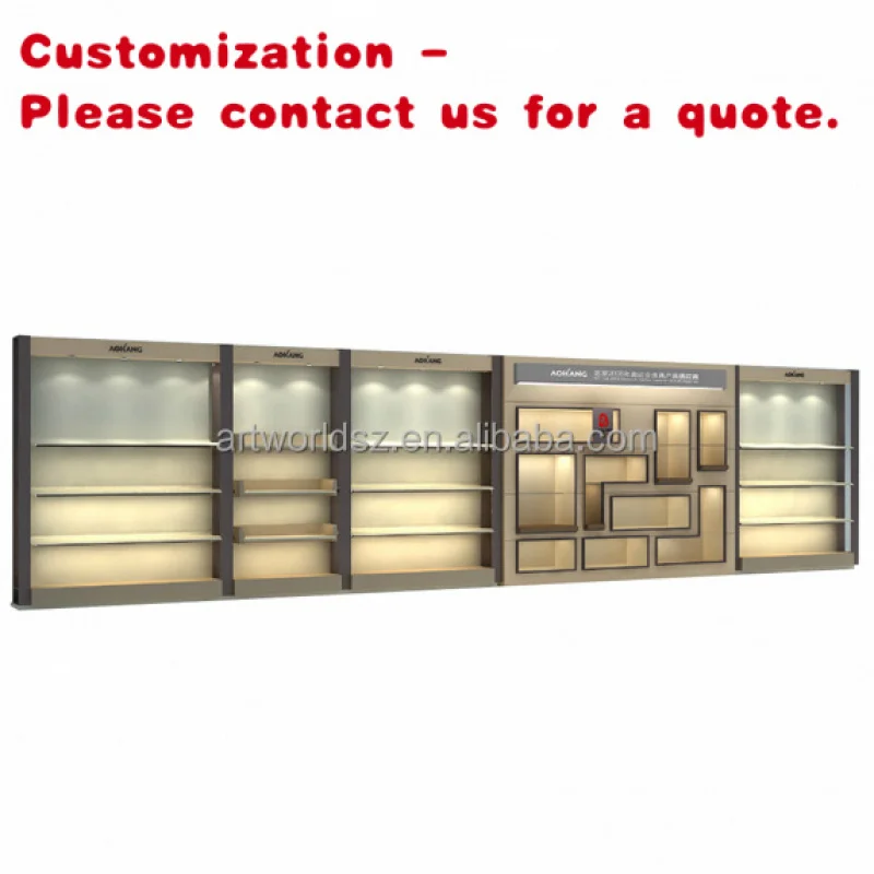 Custom.ARTWORLD يعرض مخصص للتسوق مول جدار عرض موقف متجر بيع بالتجزئة الأثاث خزانة عرض مستحضرات التجميل و Sho #1
