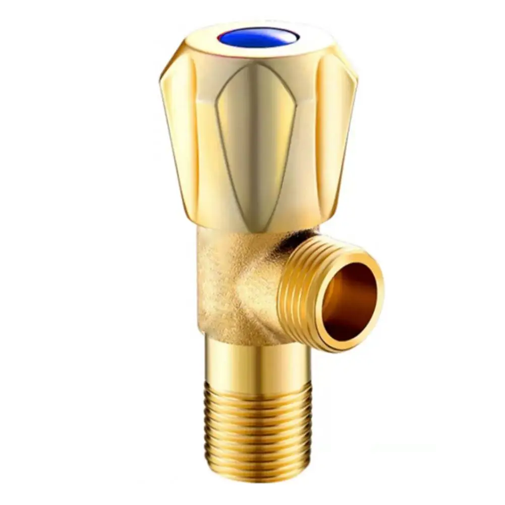 Home Plumbing Brass Angle Valve Compact Angle Valve Adjustable Temperature Control Full Copper Valve Core For Garden for taps