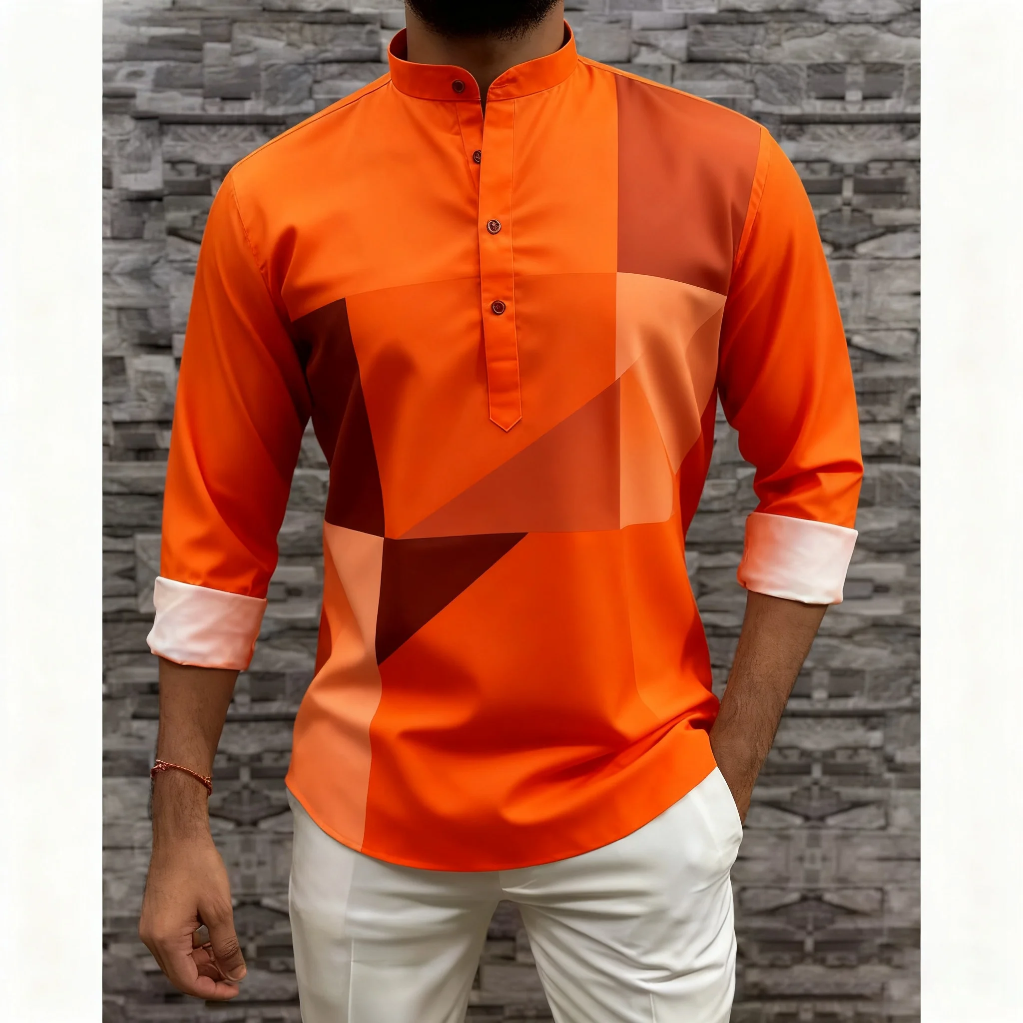 قميص إسلامي للعيد مطرز بخطوط مرقعة جوبا عبايات فضفاضة غير رسمية 2026 ملابس إسلامية للرجال