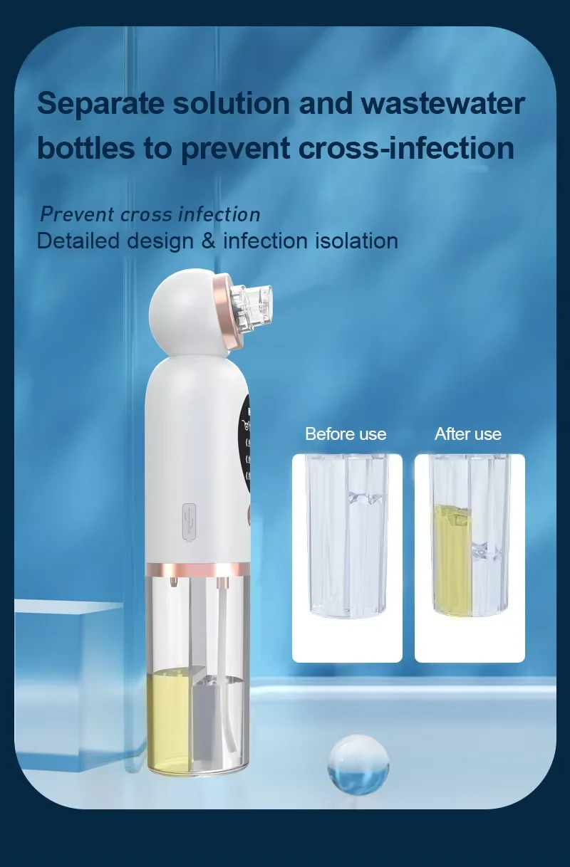 Draagbaar ontwerp Vacuüm mee-eter verwijderaar Gezicht Diepe poriënreiniging Schoonheidstools