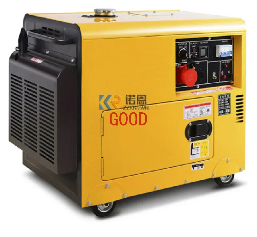 

New Household 8KW Generator 10KW Air Cooled Single-Phase Three-Phase Generator Small Silent Generator