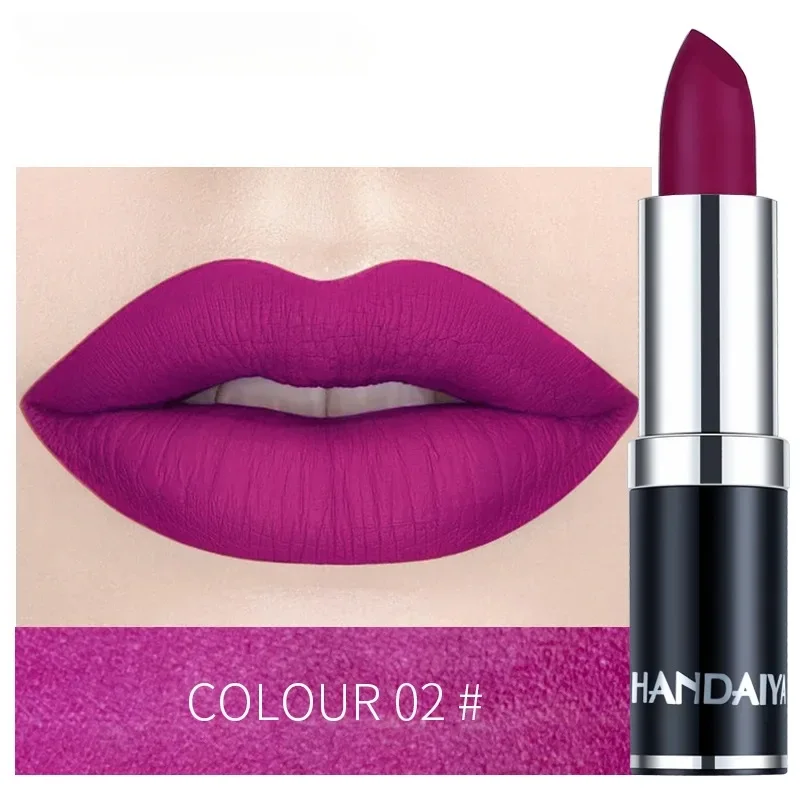 12 Kleuren Sexy Fluwelen Matte Lippenstift Waterdichte Make-Up Hydraterende En Hydraterende Lippenstift Moeilijk Te Ontkleuren Cosmetica