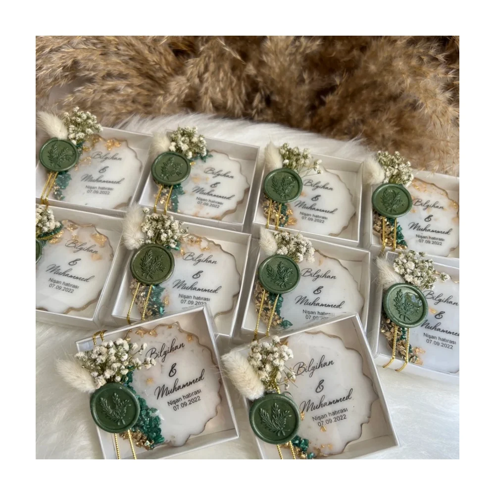 Aangepaste epoxy magneet, magneet cadeau, gepersonaliseerde epoxy bruiloft hars cadeau, gepersonaliseerde epoxy cadeau, huwelijkscadeau - afbeelding 2