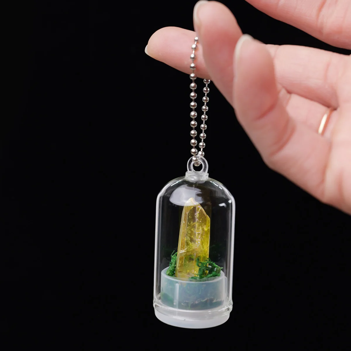 Pendentif bouteille de Collection d'échantillons minéraux en cristal naturel, 1 pièce, Quartz Rose, pierre brute saine, énergie, Quartz, décoration de la maison, cadeau