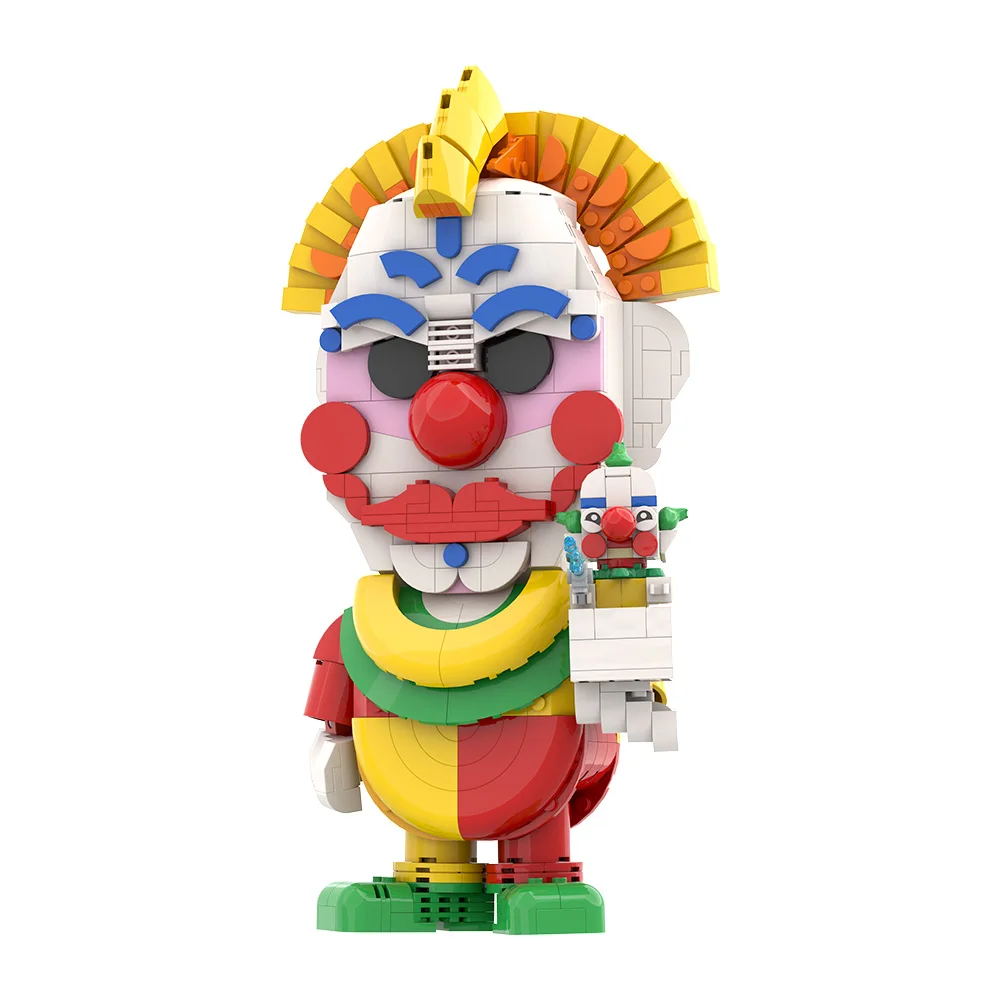 

Gobricks MOC Space Killereds Building Blocks Model Killers Klownss BrickHeadz Bricks Art the Clowns Assembled Toy Children Gift