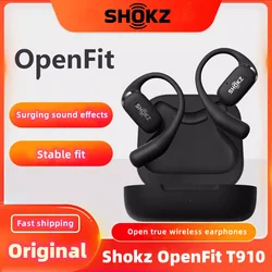 Shokz Open Fit Esporte Headsets, Open Bluetooth Fones De Ouvido, Áudio Direcional, AI Call, Redução de Ruído, Non-In Ear, original