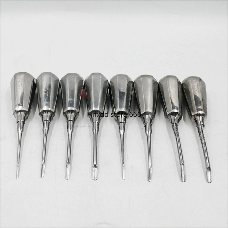 Minimally invasive tooth stand 8-piece set Elbow straight stainless steel tooth extraction knife