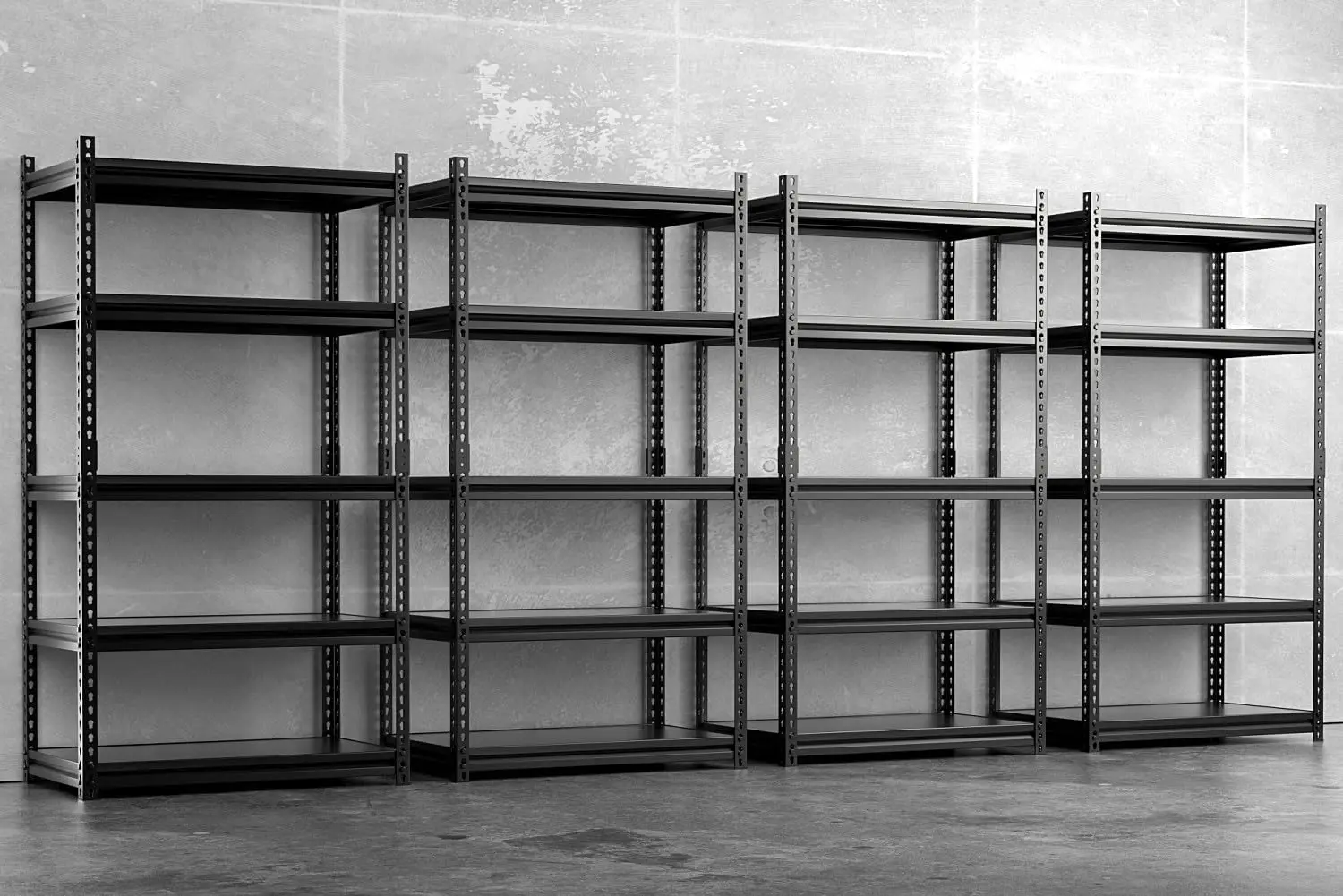 

Garage Storage Shelves, Adjustable 5-Tier Metal Heavy Duty Shelving, Utility Storage Rack for Garage Organization Warehouse Base