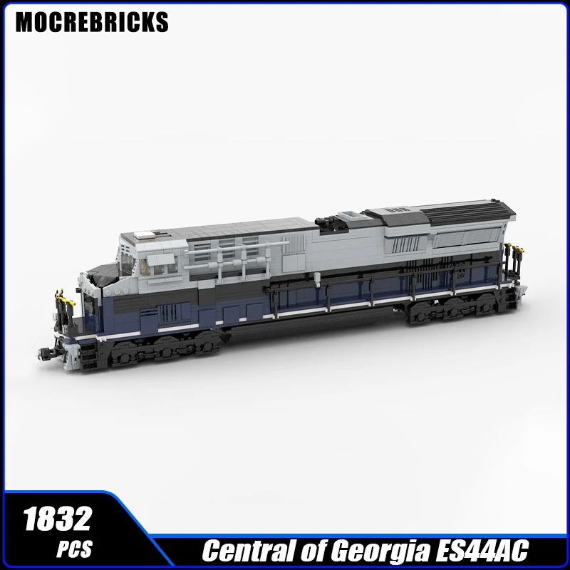 

MOC-37604 City Train Building Block Assembly Model ES44AC Painted Train Motor Brick Toy Children's Christmas Gifts