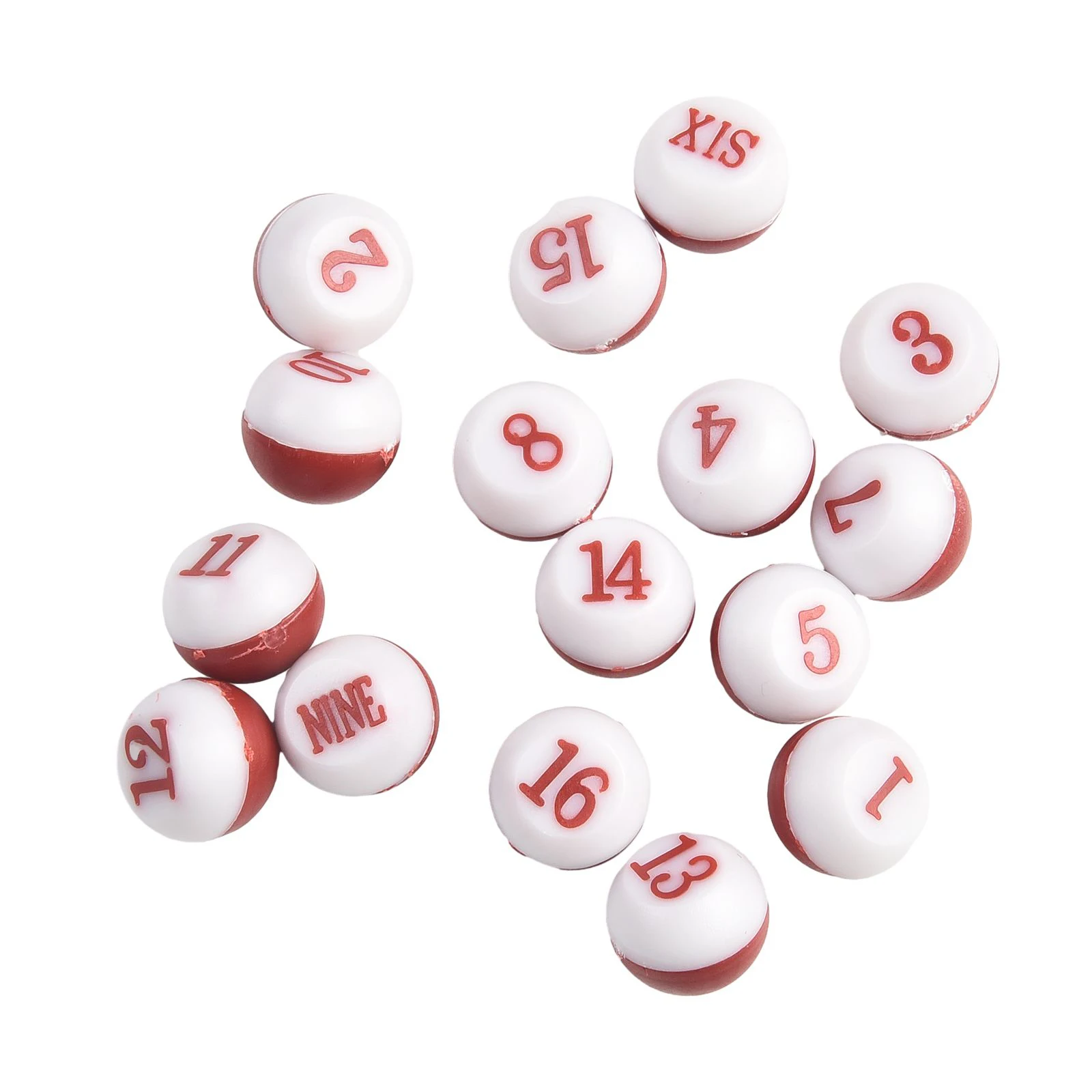 Pool Shaker Bottle for Dice Rolling in Billiard Halls with 16 Numbered Balls to for modify Game Rules and Enhance Player
