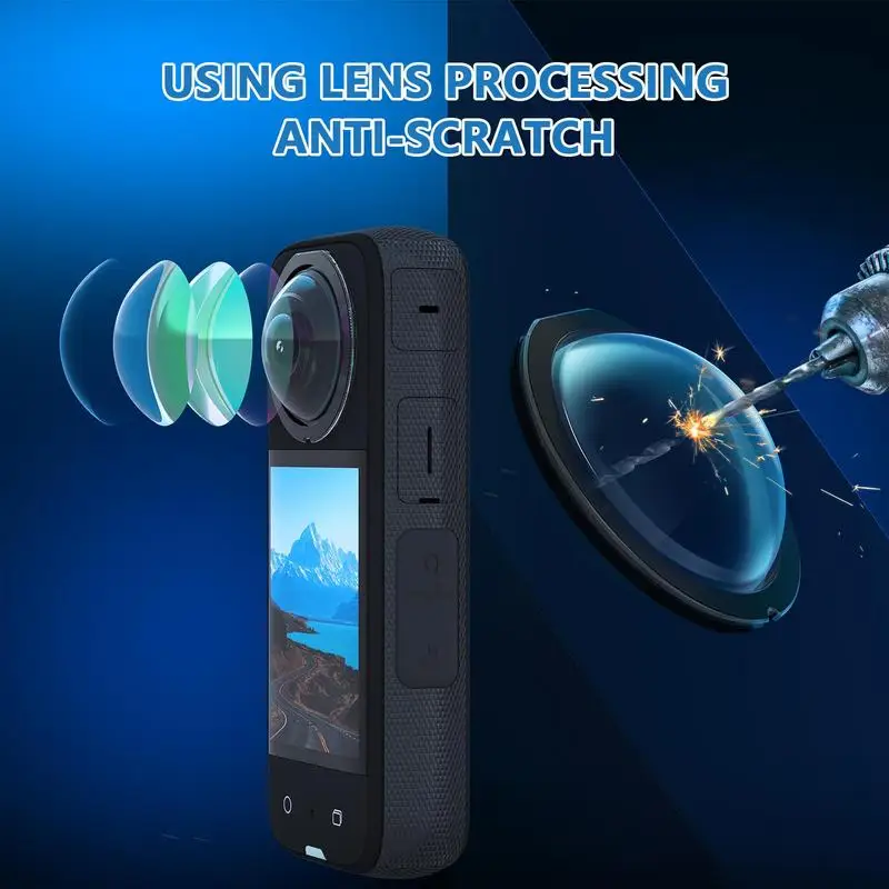 for Insta 360X3 Durable Lens Guards Protector For Insta 360X 3 Sticky Lens Camera Protection Accessories