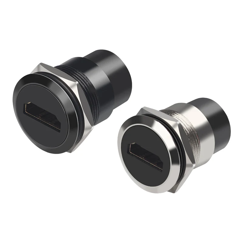 HDMI Panel-Mount Coupler F/F F/M 4K with 50mm extension cable  HDMI Panel Mount Adapter can be used with any HDMI compliantapter