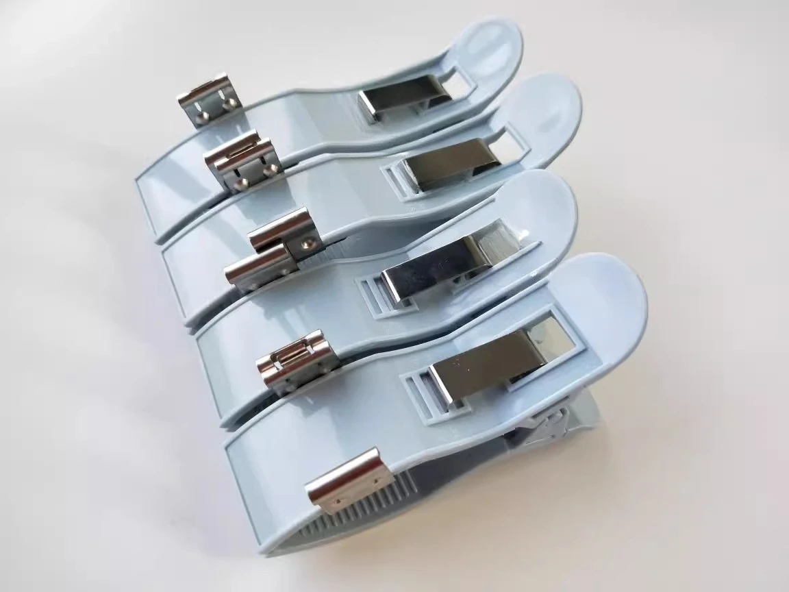 

4pcs Universals Ribons ECG machine lead wire dual-purpose electrode clip 3.0/4 limb body clips