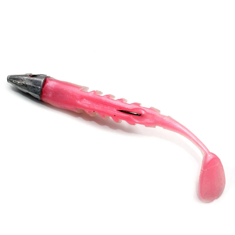 10cm 15.5g 13cm 26g T Tail Soft Lure Jig Head Soft Fishing Lure With Barbed Hook