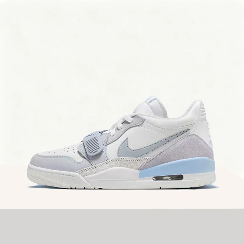 

Модные и универсальные низкие баскетбольные кроссовки Nike Jordan Legacy 312 Shattered Ice Blue с амортизацией в ретро-стиле HQ1190-101