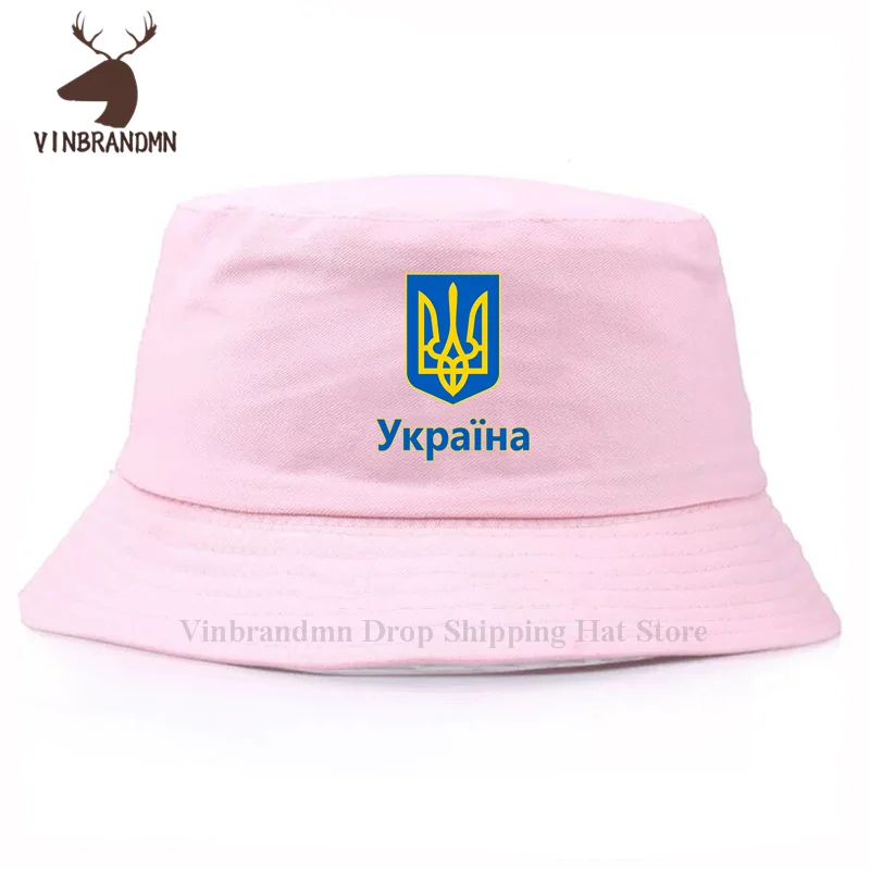 2022 hot sale Ukraine - Coat of Arms Design unisex baseball cap summer outdoor visor bucket hat 100% cotton hip hop fishing hats