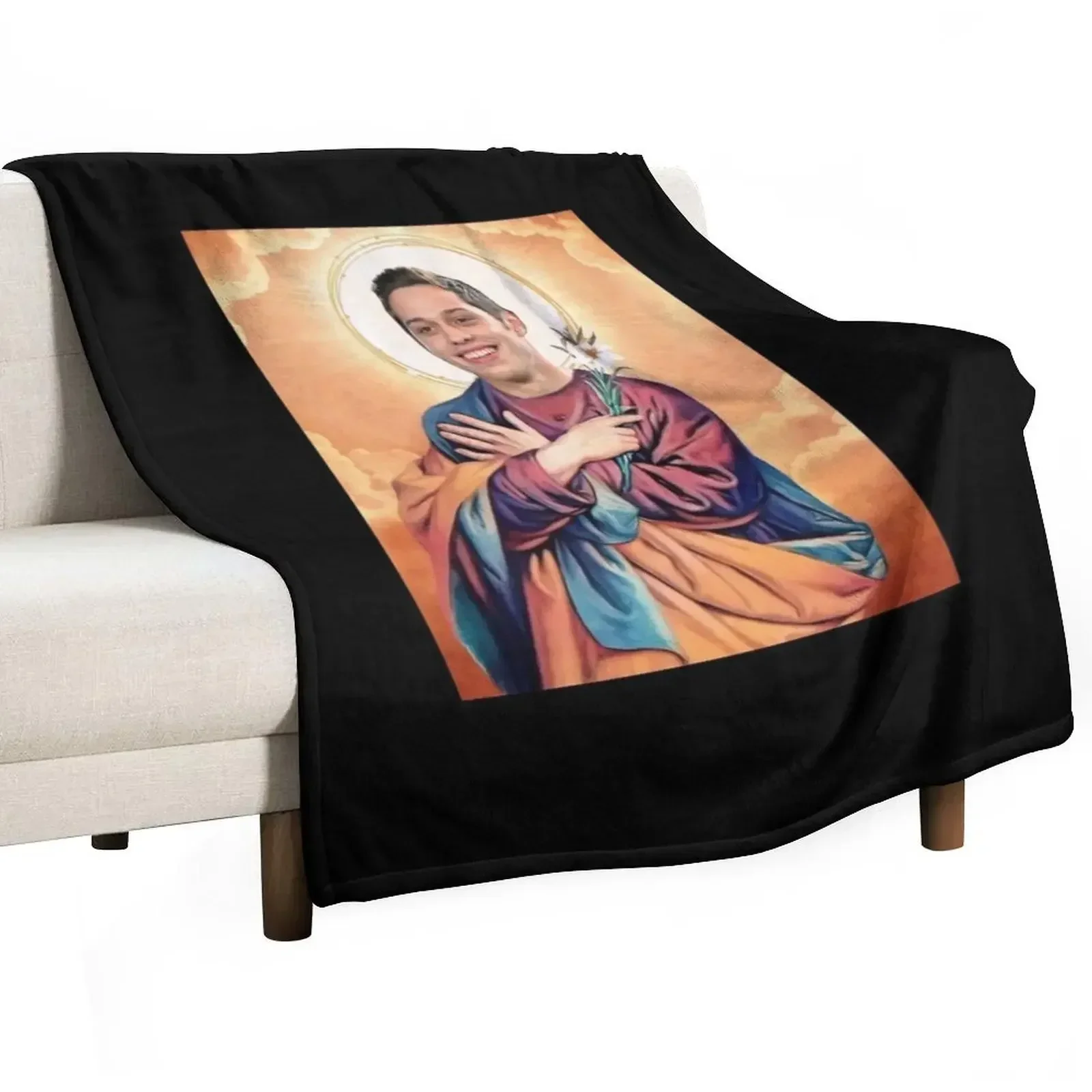 

pete davidson prayer candle Throw Blanket Warm Thin Blankets