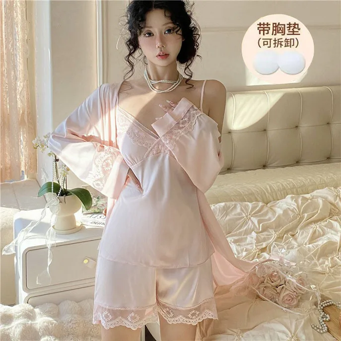 

Camisole Floral Print Woman Satin Summer Nightgowns Nightdress Night Dresses Robe Lounge Lady Women Pijama Sleepwear Pajama Pj