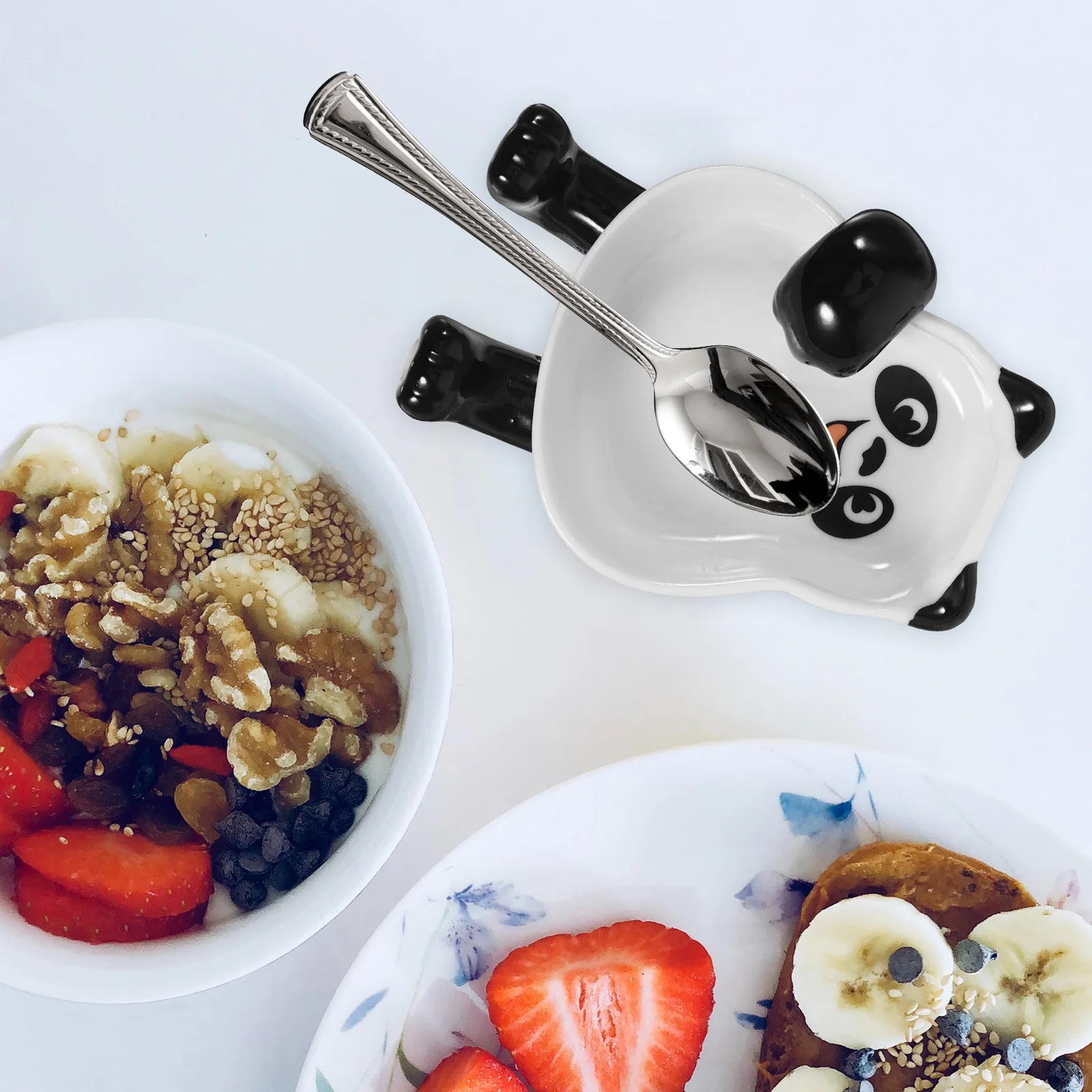 

Kitchenware Counter Serving Party Ceramic Spoon Rest Cartoon Decorative Cooking Holder Delicate