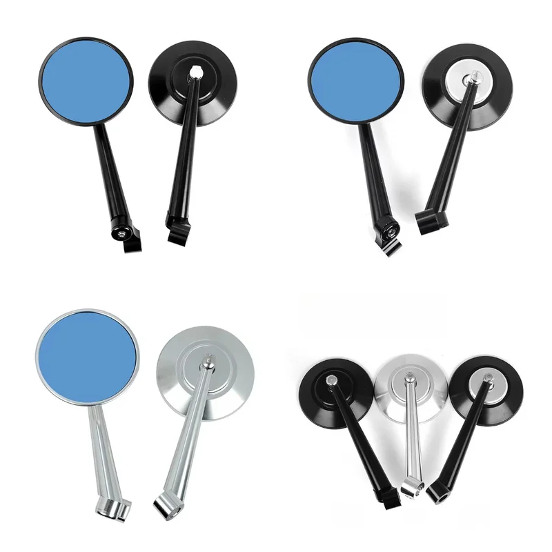Black Chrome Motorcycle Rearview Mirrors ABS 8 10MM Cafer Racer Universal Mirror For Piaggio Zip mp3 Vespa Sprint S 150 PX 125