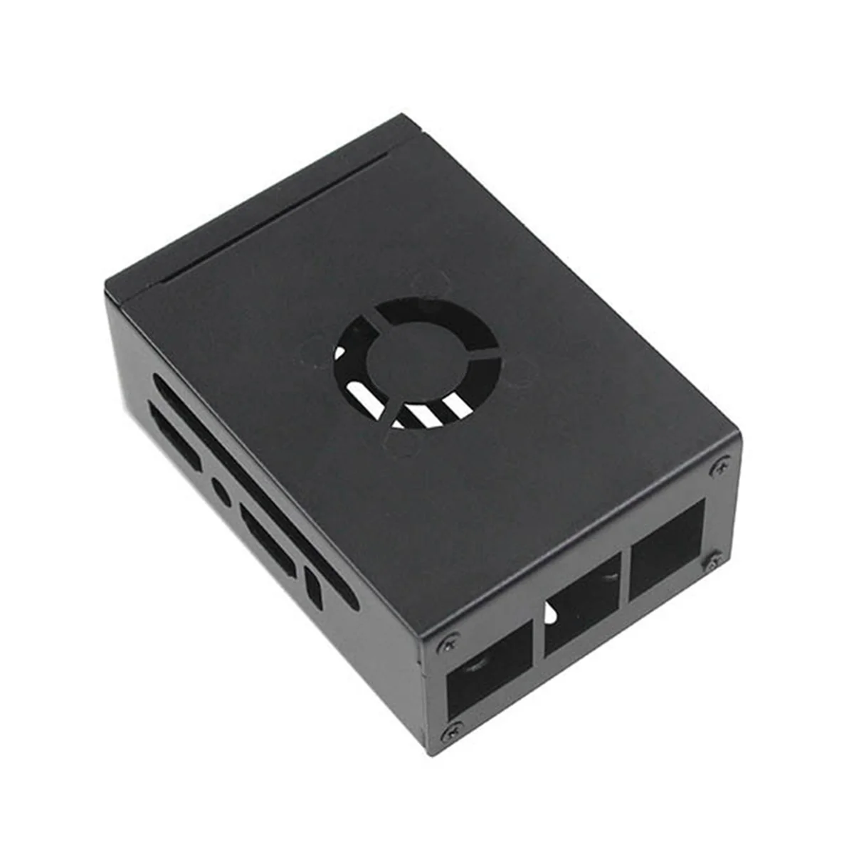 GOB-oFor Orange Pi 5 Pro / Orange Pi 5 Max حافظة واقية معدنية مع مروحة تبريد من الألومنيوم