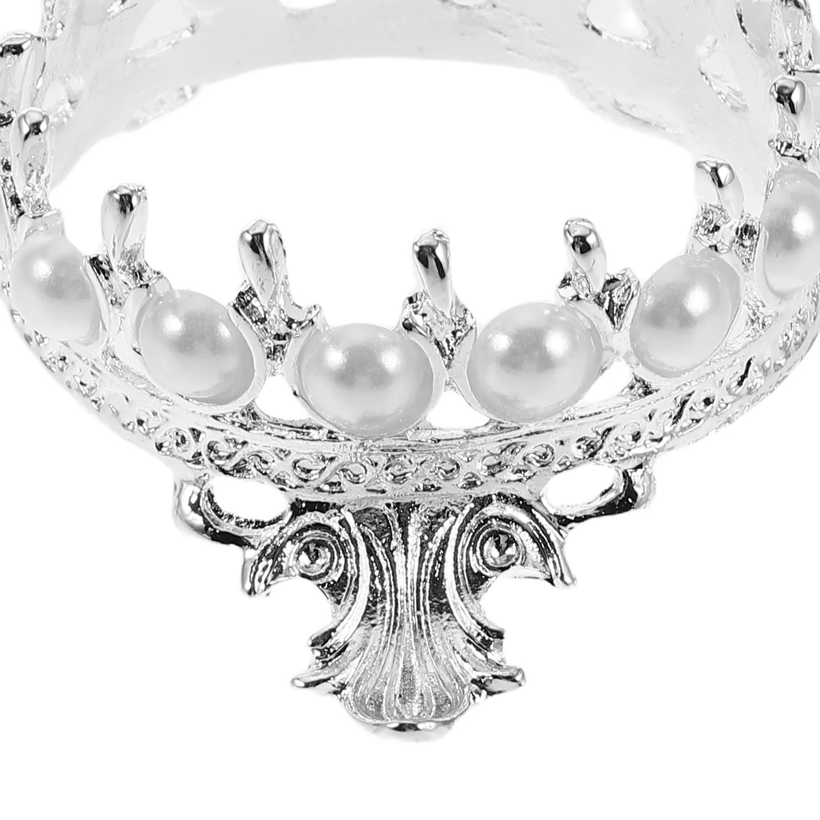 ที่วางปากกาเพ้นท์เล็บแบบมงกุฎย้อนยุค 4 ชิ้น พร้อมไข่มุกปลอม อุปกรณ์ทำเล็บ ที่เก็บของ ที่วางโชว์ ที่วางปากกาเพ้นท์เล็บสำหรับโต๊ะเครื่องแป้ง