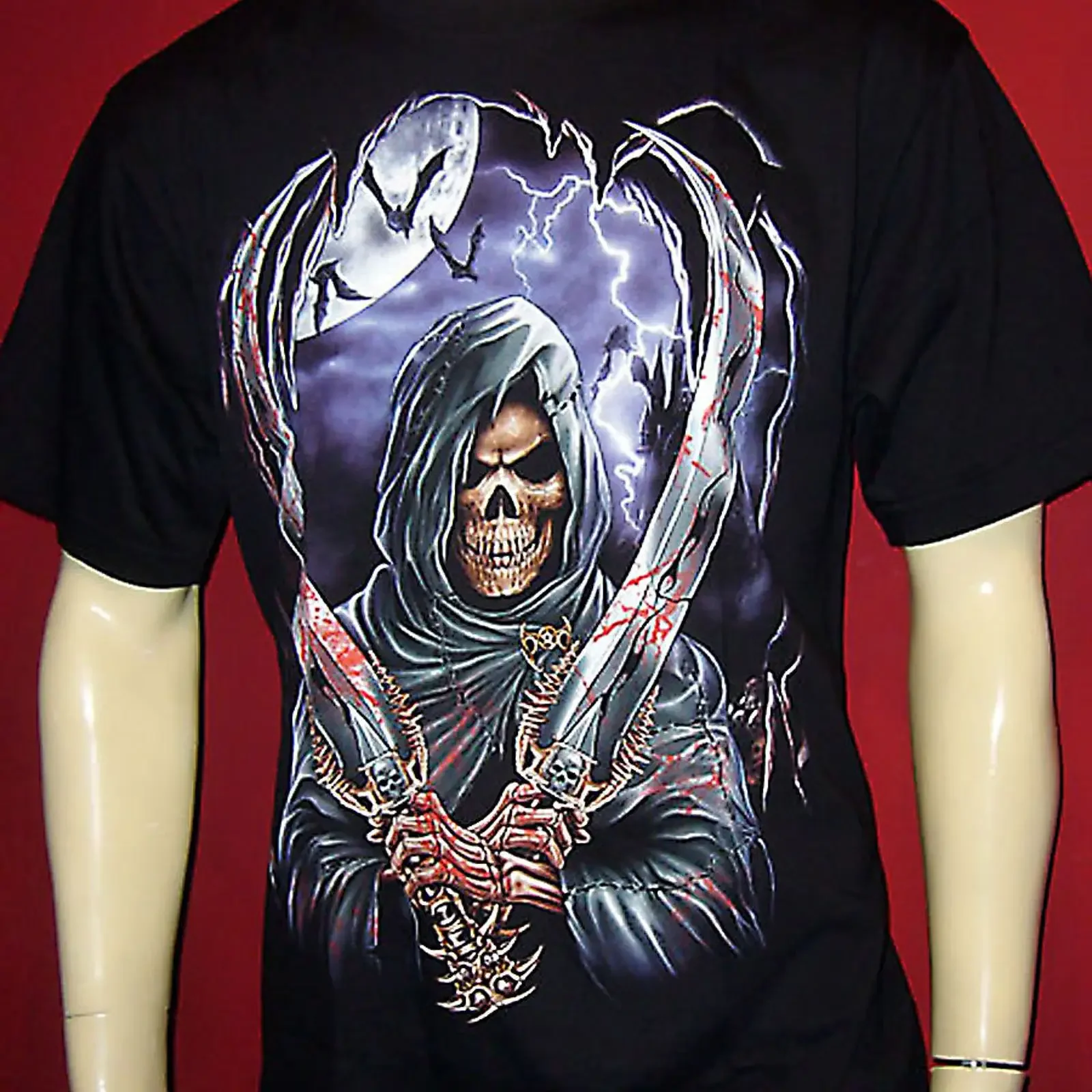 SKULL SENSE T SHIRT M L XL XXL GUARDIAN GHOSTRIDER BIKER MOTORRAD CLUBWEAR vintage Washed Unisex Stretched homme