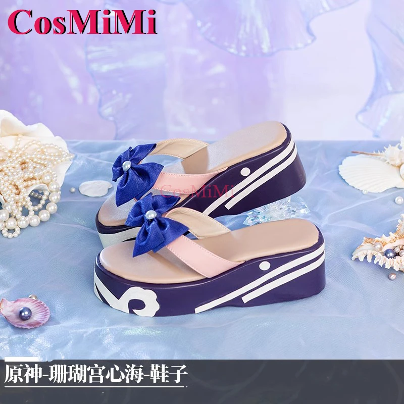 CosMiMi Spiel Genshin Impact Sangonomiya Kokomi Schuhe Cosplay Mode Universal Schuhe Karneval Party Rolle Spielen Zubehör 36-39