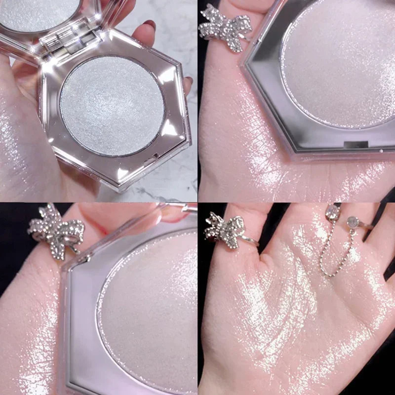 Poudre de diamant à haute brillance, palette de contour, naturel, nacré, éclaircissant, scintillant, visage, corps, maquillage, cosmétiques, 256