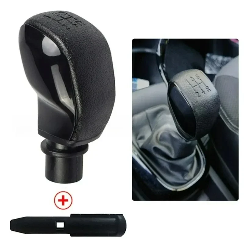 لبيجو 106 206 306 406 107 207 307 407 301 308 2008 1 قطعة ABS مقبض ناقل حركة السيارة مع غطاء الجراب الجلدي قطع غيار السيارات #3