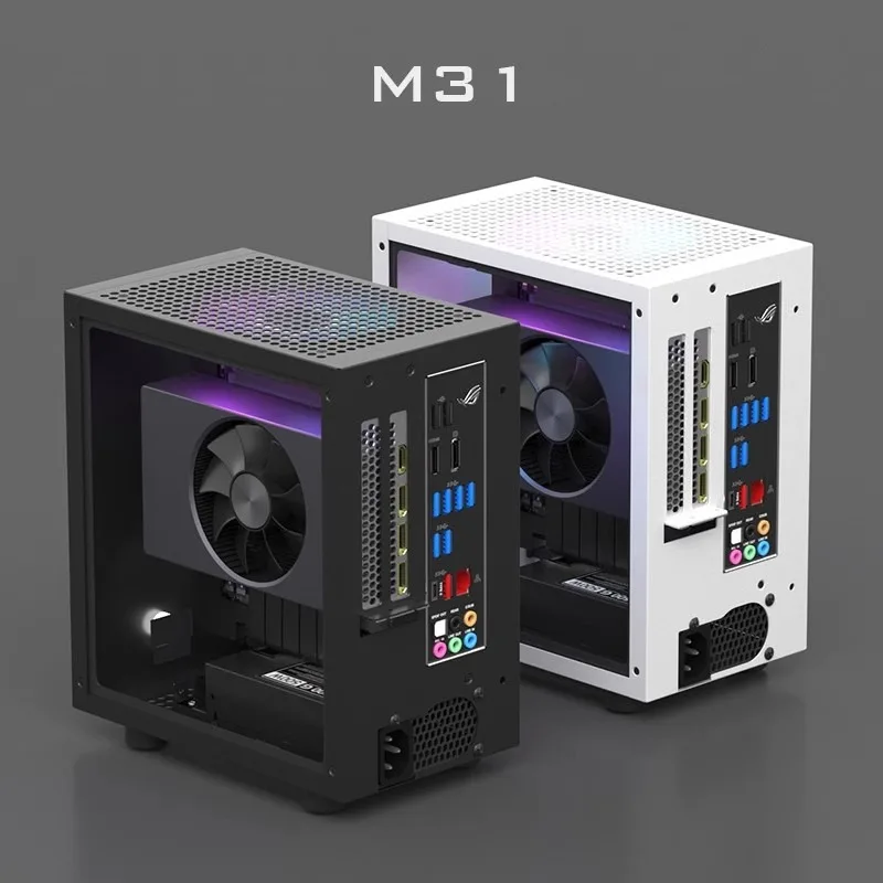 GEEEK M21 M31 itx Mini Portable Small Chassis 120 Water Cooling 1U Power Supply Desktop Computer Main Case