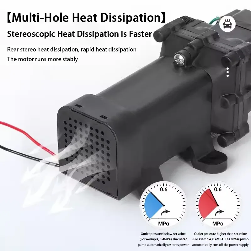 Cavitt Large Flow Portable Urea Adblue Pump 100W Self Priming Diaphragm Corrosion Resistant Efficient Water Transfer Machine